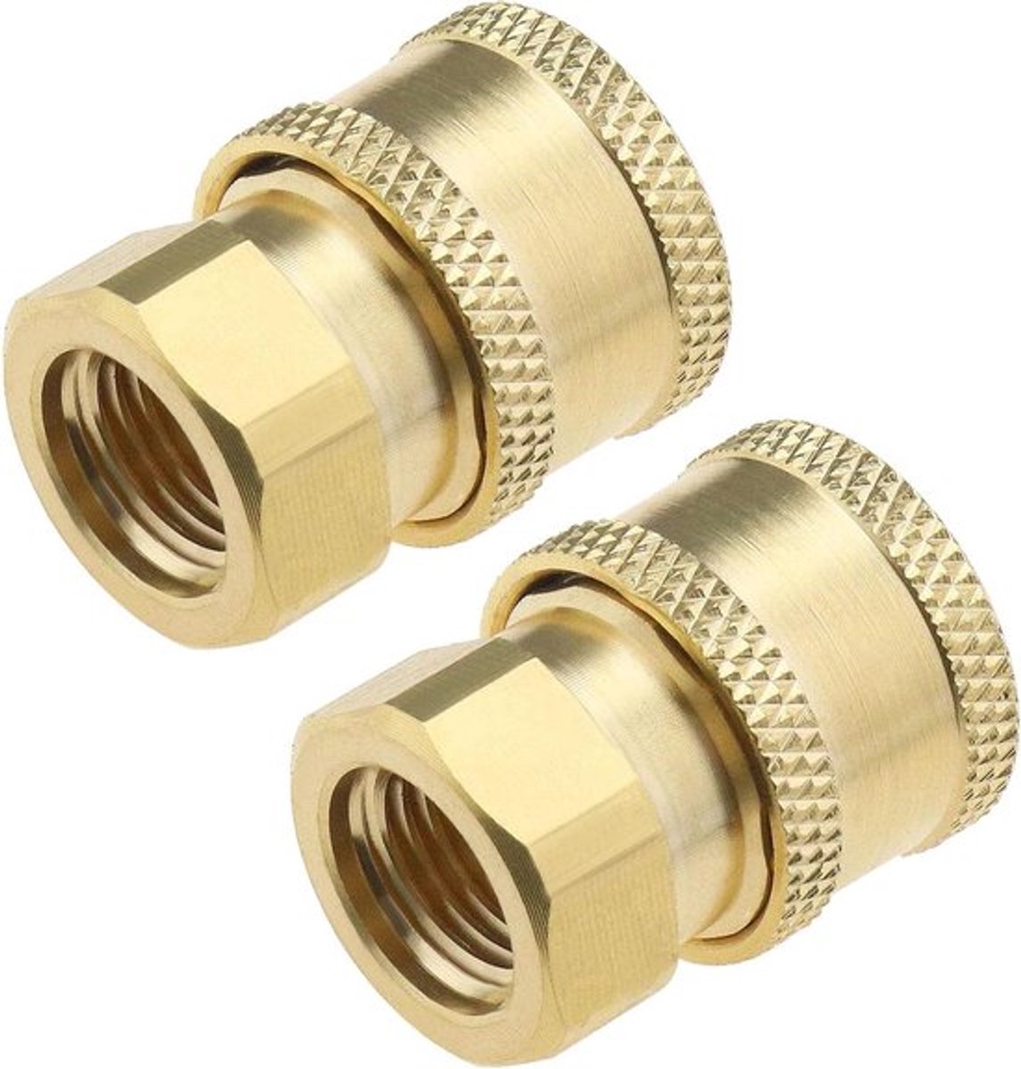 Hogedrukreiniger Koppeling - Quick Connect Set - Standaard Universeel - Adapter Accessoires - Water Apparatuur - Geschikt voor Hogedrukreinigers - Standaard Model - 2 Stuks - Vrouwelijke NPT - 1/4