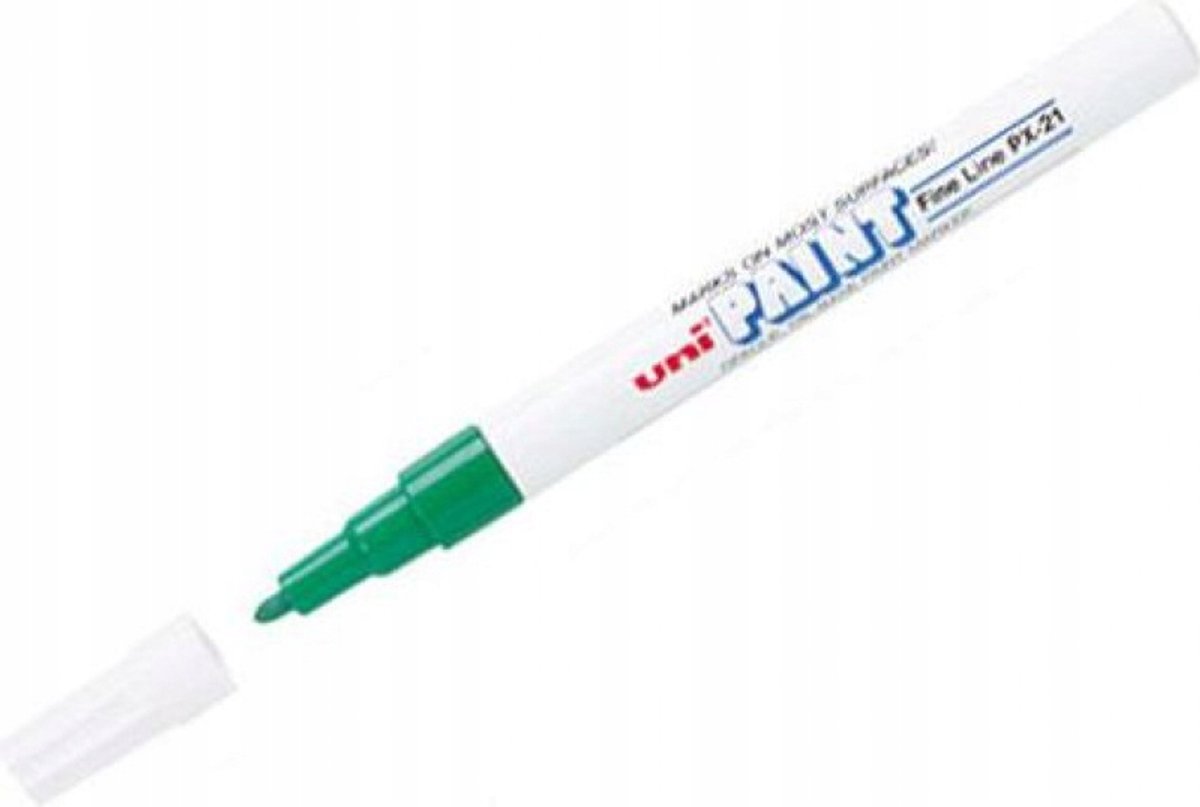 Uni PX-21 Oliegebaseerde marker - Groen, Rond Punt