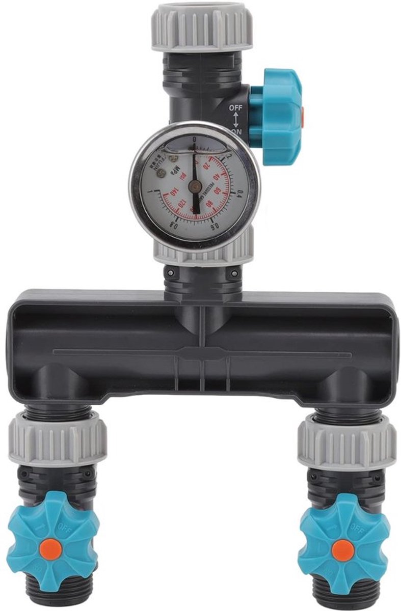 Drukregelaar 2-weg - Waterdrukregelaar - Irrigatie - Tuin - Patio - Schaal tot 1mpa (140psi/10bar) - PP/Roestvrij staal