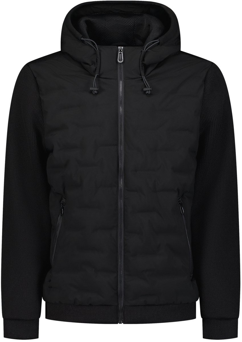 Knitted Padded Hooded Jacket