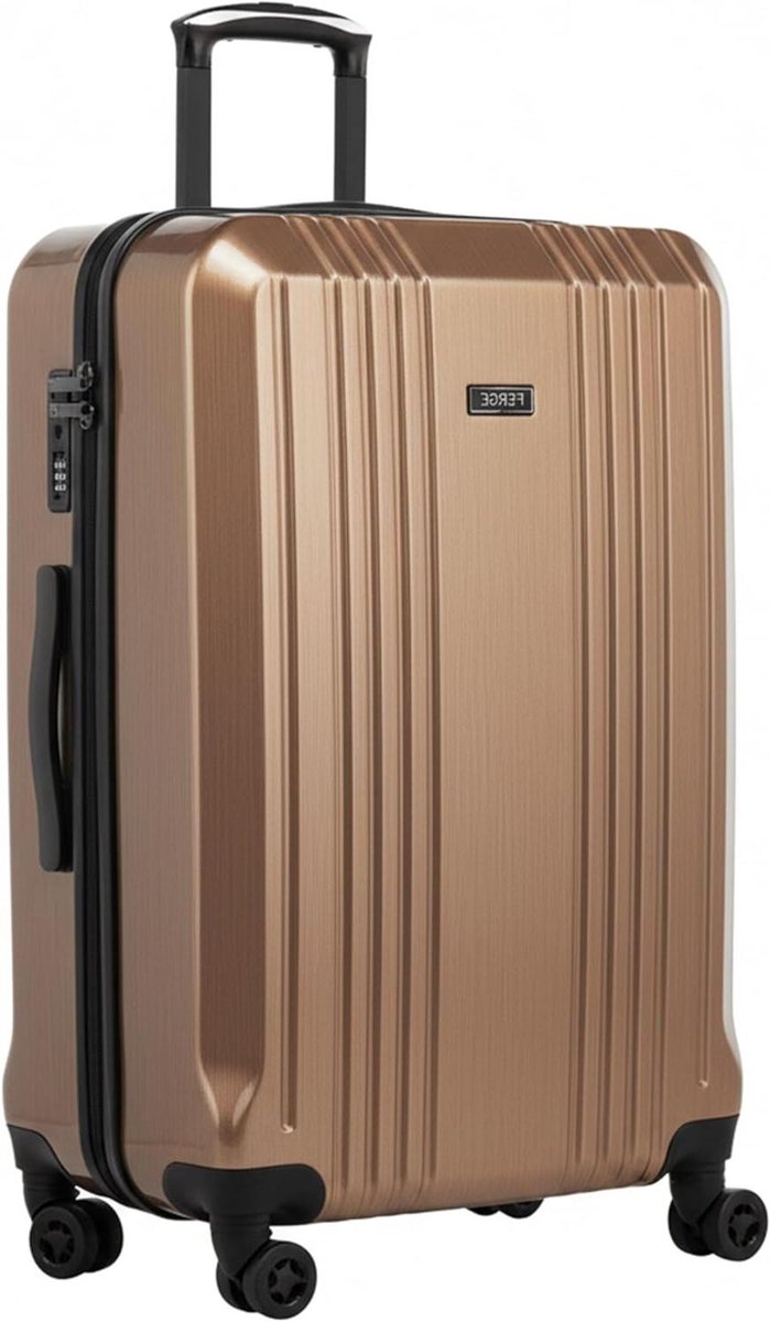 Reiskoffer Set - Bagageset - Reizen Organiseren - Cijferslot Beveiliging - 3 Delig 45L - Brons