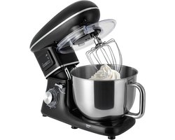 Keukenmachine - Mixer Deegmachine - Brood Koekjes Cakes - LCD Display 6 Snelheden - 6.5 Liter - Zwart