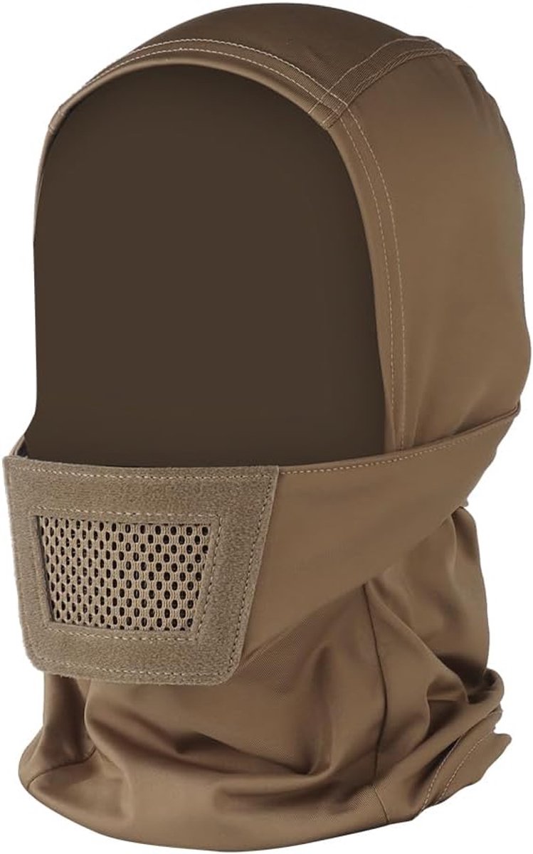 Volgelaatsmasker, tactisch masker met bivakmuts, gecombineerd met airsoft helm/masker