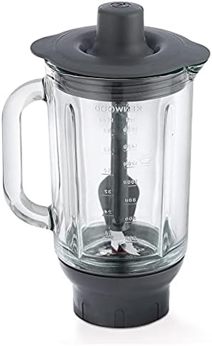 Glazen Blenderkan - Keukenmixer Accessoire - Warme Gerechten Maken - Thermoresist Glas - 1.6 Liter - Rood