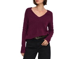 JDY - JDYELANORA L/S V-NECK PULLO. KNT Dames Trui