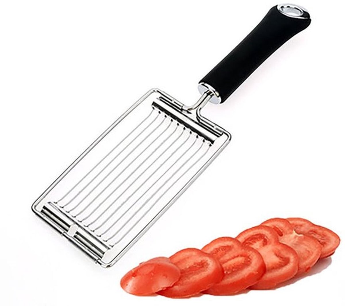 Multifunctionele handmatige groentesnijder, tomatensnijder, kaassnijder en 3-in-1 mes van roestvrij staal