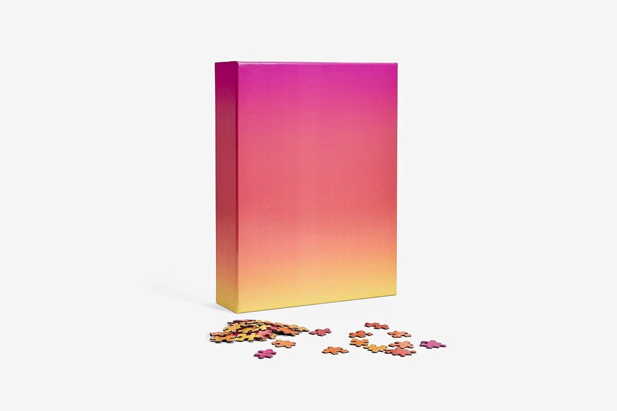 Gradient Puzzel - Legpuzzel 1000 - Kleur meditatie - Uniek kleurverloop - 46 x 61 cm - Roze