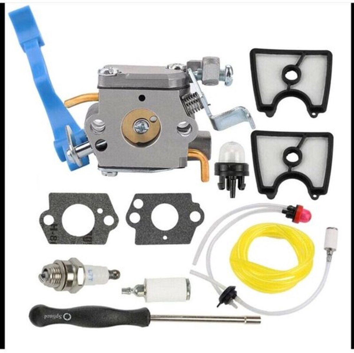 Carburateurs geschikt voor Husqvarna 125B, 125BX en 125BVX motorfietsen, en accessoires geschikt voor carburateurs geschikt voor lucht- en brandstoffilterleidingverstellers geschikt voor Zama C1Q-W37 581798001.
