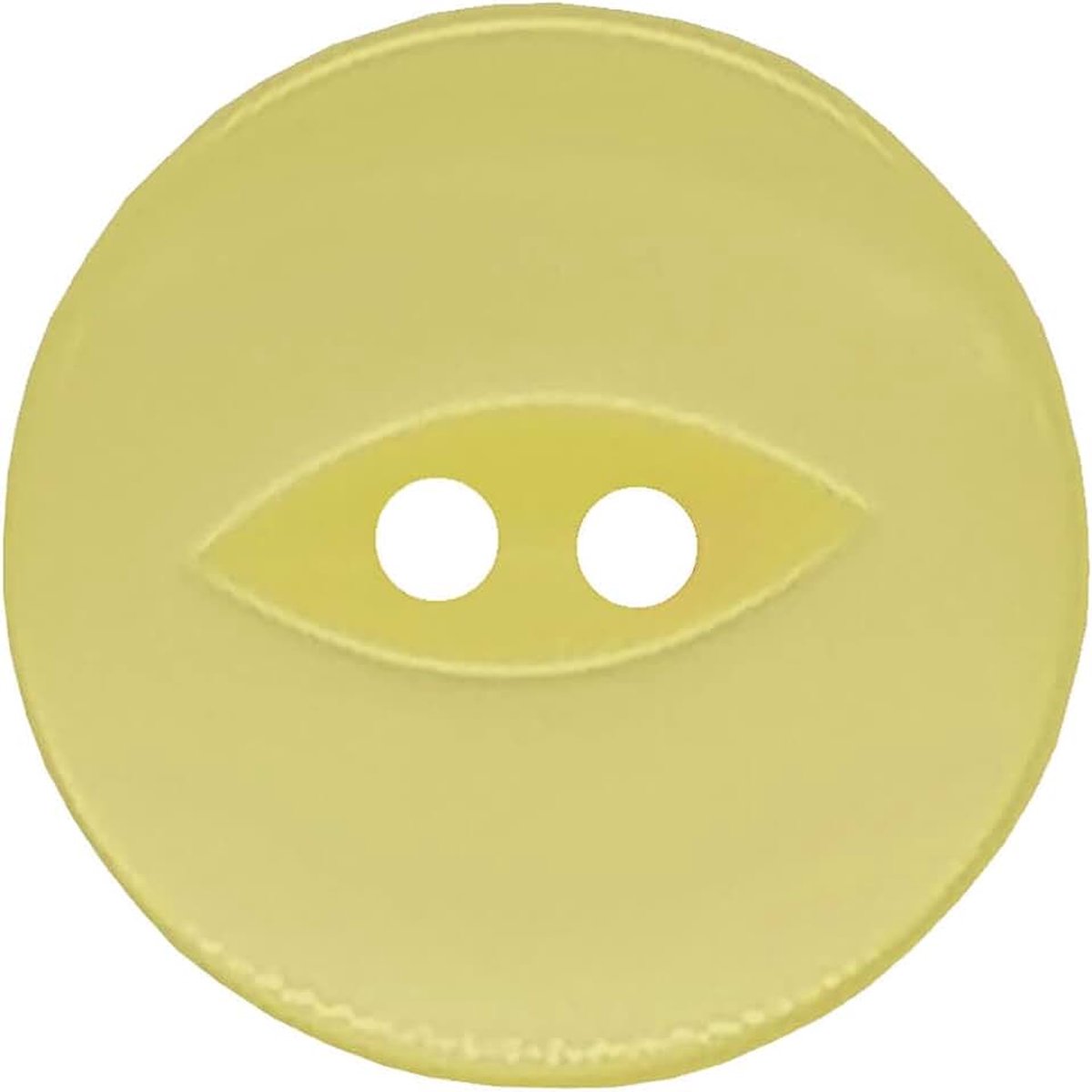 Bead Shop Set van 20 ronde visoogknoppen, babyknoppen, naaien, breien en knutselen - citroen 11 mm/18 lokken