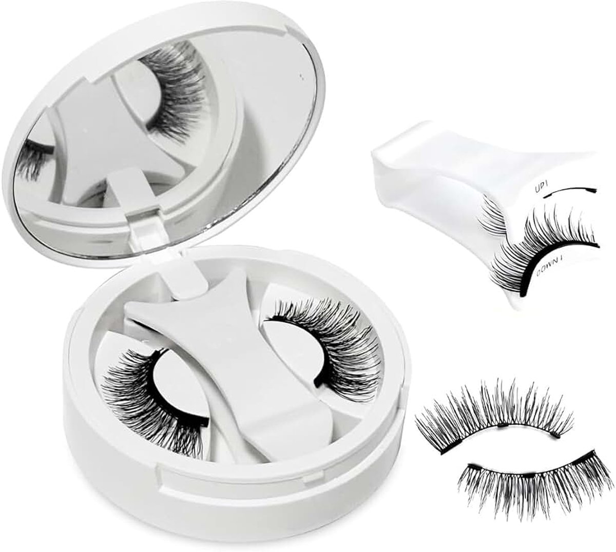 Wimpers, magneetwimpers zonder eyeliner, magnetische wimpers met applicator, geen lijm nodig, magnetische wimpers natuurlijke look, natuurlijk herbruikbaar