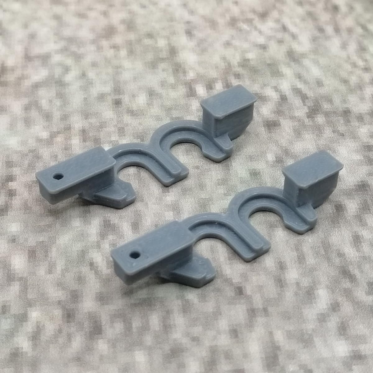 SnelShoppen - Gleiter 2 Pack Roll Holder Grijs Vervangingsonderdeel voor IKEA KVARTAL Gordijnrails - Duurzaam, Compatibel, 2 Stuks