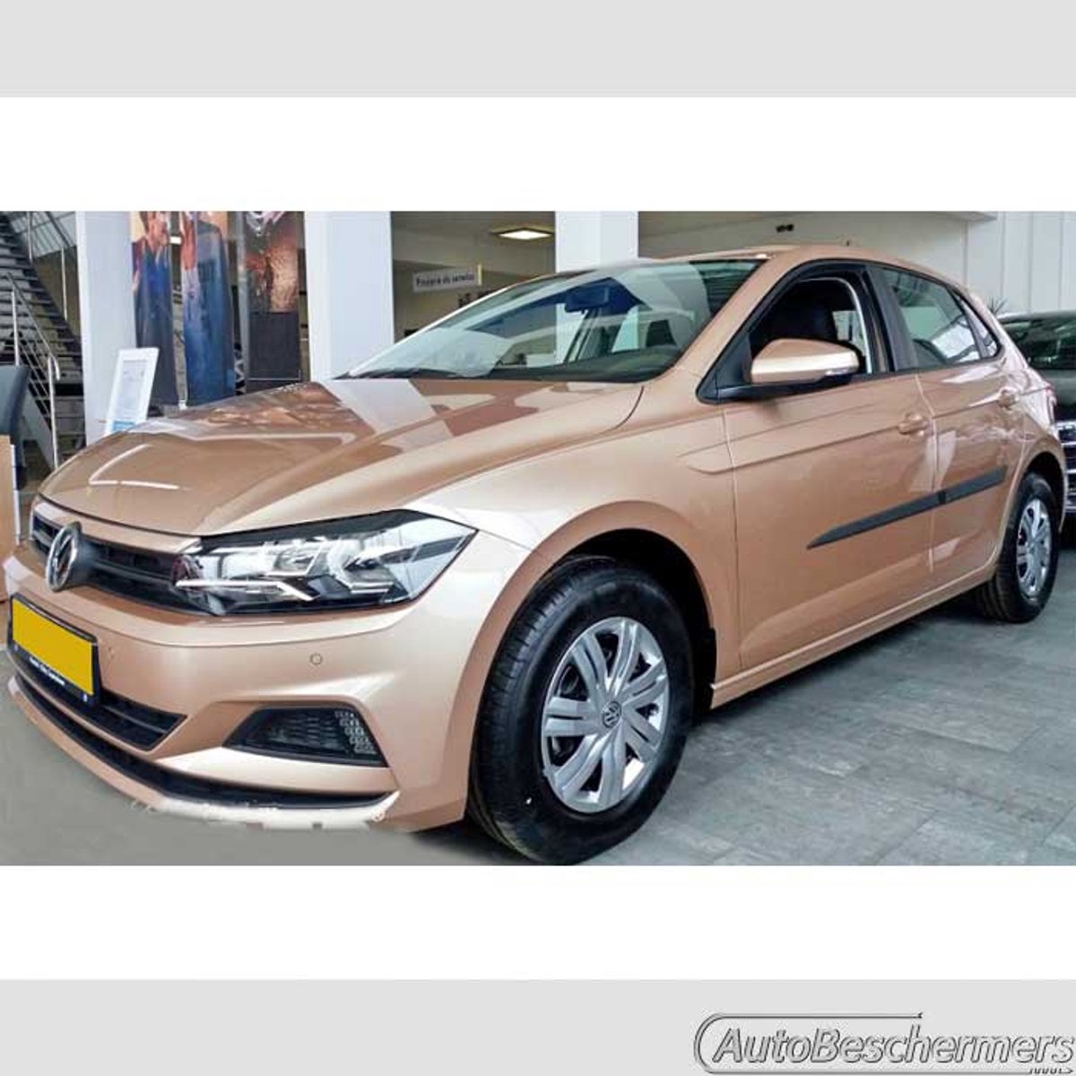 Stootlijsten set zwart voor VW Polo VI 10.2017-. De stootstrips zijn zelfklevend. Set a 4 stuks (#0035)