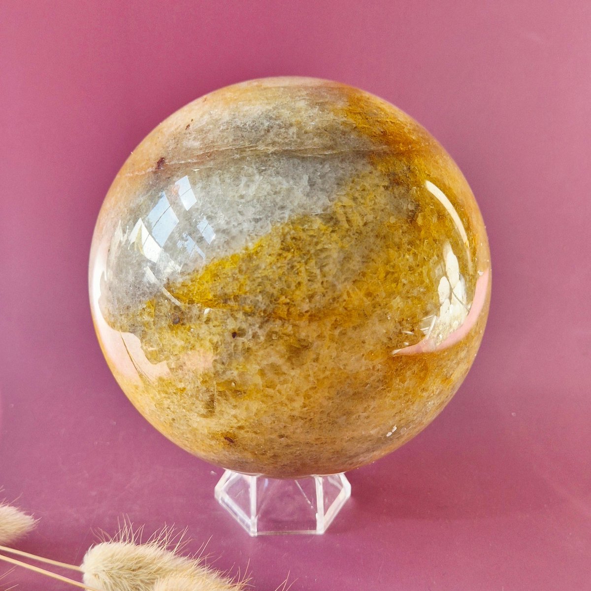Golden Healer Quartz Bol – 110 mm – 2235 gram XL Edelsteen Sphere