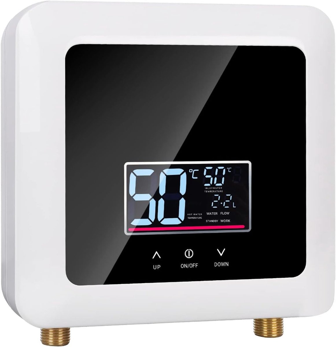 SnelShoppen - Elektronische Keuken Waterverwarmer 220V 7500W Tankless Mini Water Heater met LED Temperatuurweergave - Directe Warmwaterlevering voor K