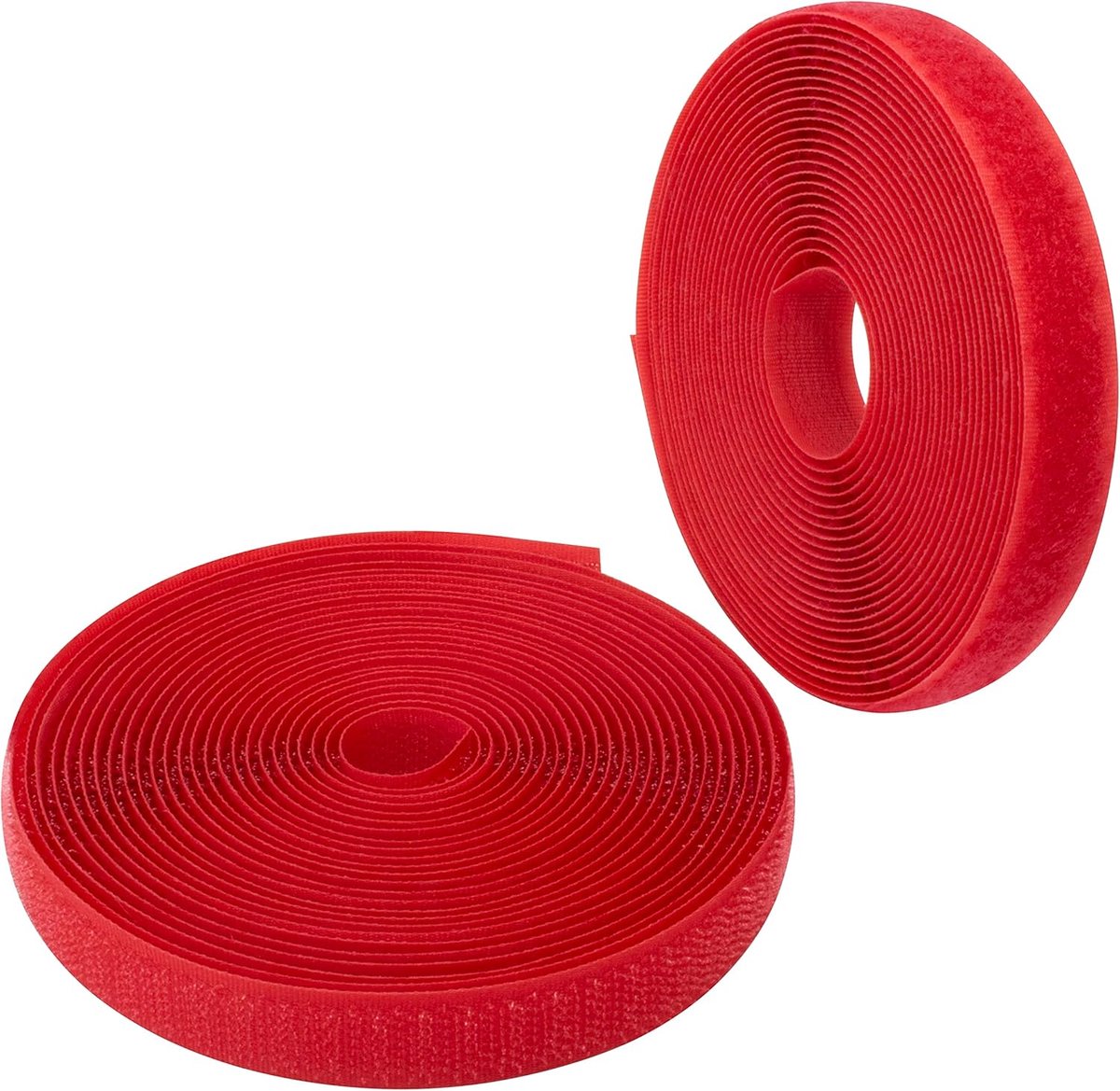 SnelShoppen - Zelfklevende Krabband 16 mm - 5 m - Rood - Polyamide en Polyester - Organisatie Kabels, Touwen, Kleding, Riemen - Ideaal voor Thuis en T