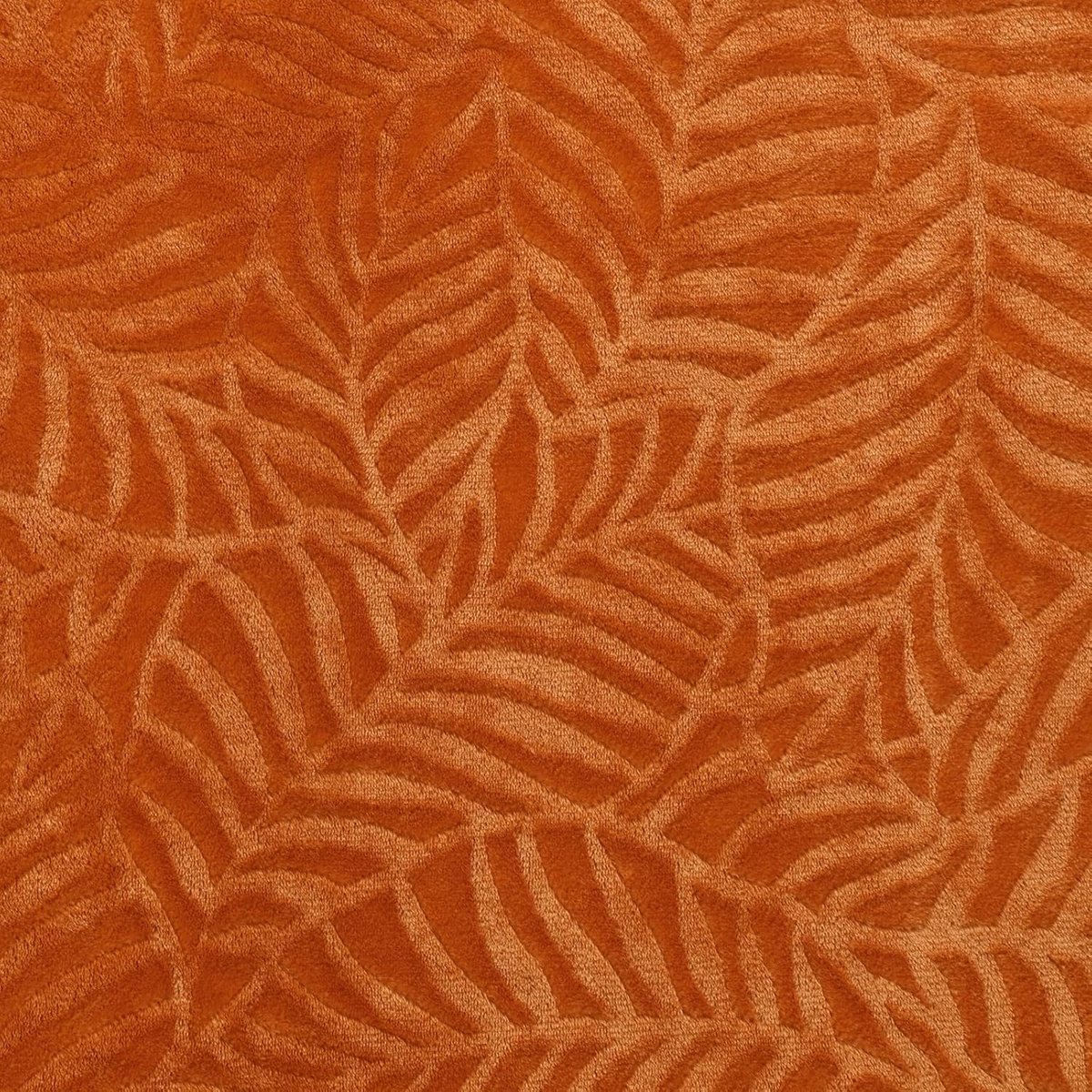 SnelShoppen - Flanel Fleece Dekentje, Superzacht, Licht en Comfortabel, Bladpatroon, Textured Pluche Deken 152 x 203 cm, Oranje voor Thuis, Camping, F