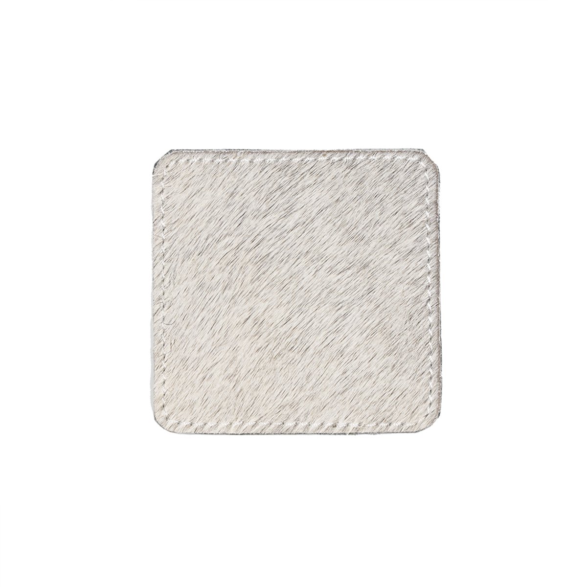 onderzetter koe vierkant grijs 9x9cm