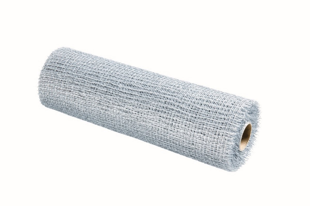 Cottonnet Tafelband 9440 zilver 26cmtrx3mtr (rolled)