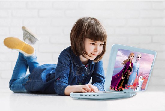 Frozen Draagbare DVD-speler 7" draaibaar scherm met USB-poort en oordopjes van Lexibook — afbeelding 3