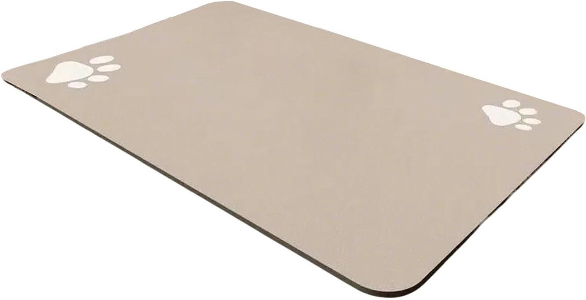 Huisdier Placemat - Voerbak Mat - Voorkom Vlekken - Antislip Sneldrogend - 30x50 cm - Meerkleurig