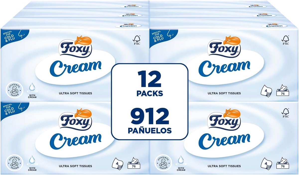 SnelShoppen - 912 Stuks Gevoelige Gezichtsdoekjes, 4-laags met Moisturizer, FSC Gecertificeerd, 100% Duurzaam, Ideaal voor Thuis, Reizen, en Camping