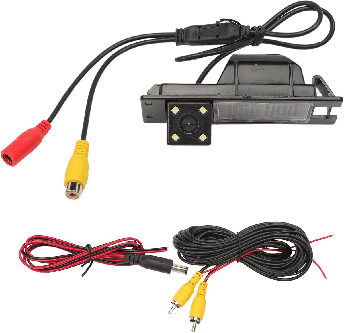 SnelShoppen - Car CCD Achteruitrijcamera 4 LED Nachtzicht voor Astra H J Corsa Meriva Vectra Zafira Insignia - Duurzaam en Betrouwbaar