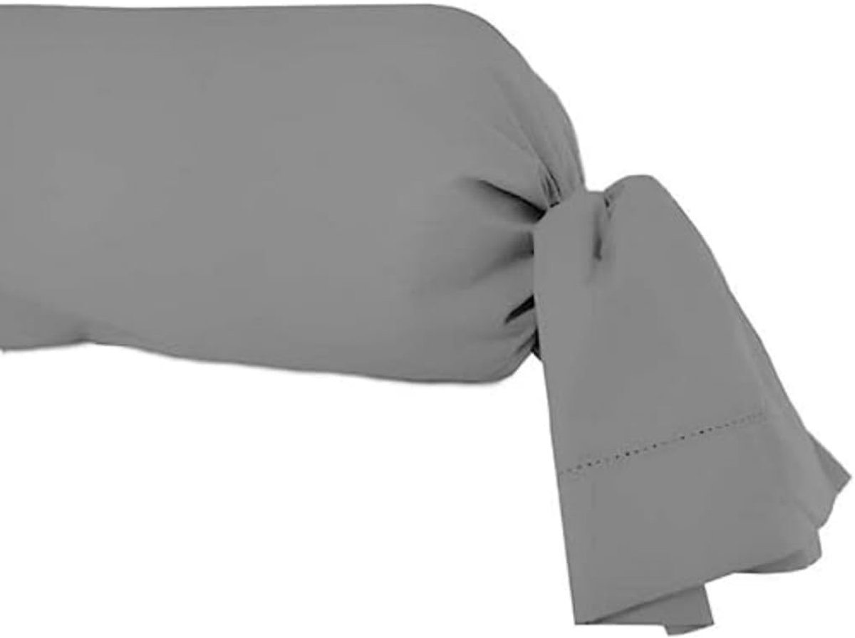 SnelShoppen - Percale Bolster Hoeslaken 85x185 cm Ecru - 100% Katoen - Ademend en Comfortabel - Perfect voor Bed of Logeerkamer
