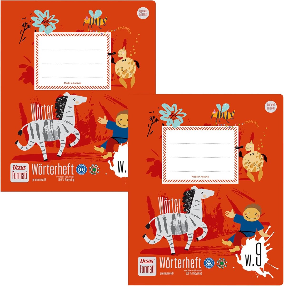 SnelShoppen - Eco-vriendelijk Schoolschrift 20 Vellen, 6/6/6 mm Gevuld, 100% Gerecycled Papier, Ideaal voor Basisschool Kinderen, Dubbelpakket