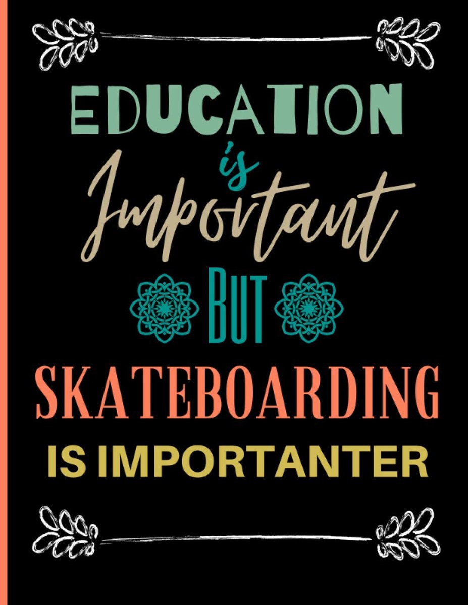 SnelShoppen - Lined Notebook, Dagboek, A5 Notitieboek, 100 Pagina's, 8.5"x11", Zacht Matte Cover, Perfect voor Skaters, Cadeau voor Verjaardag, School