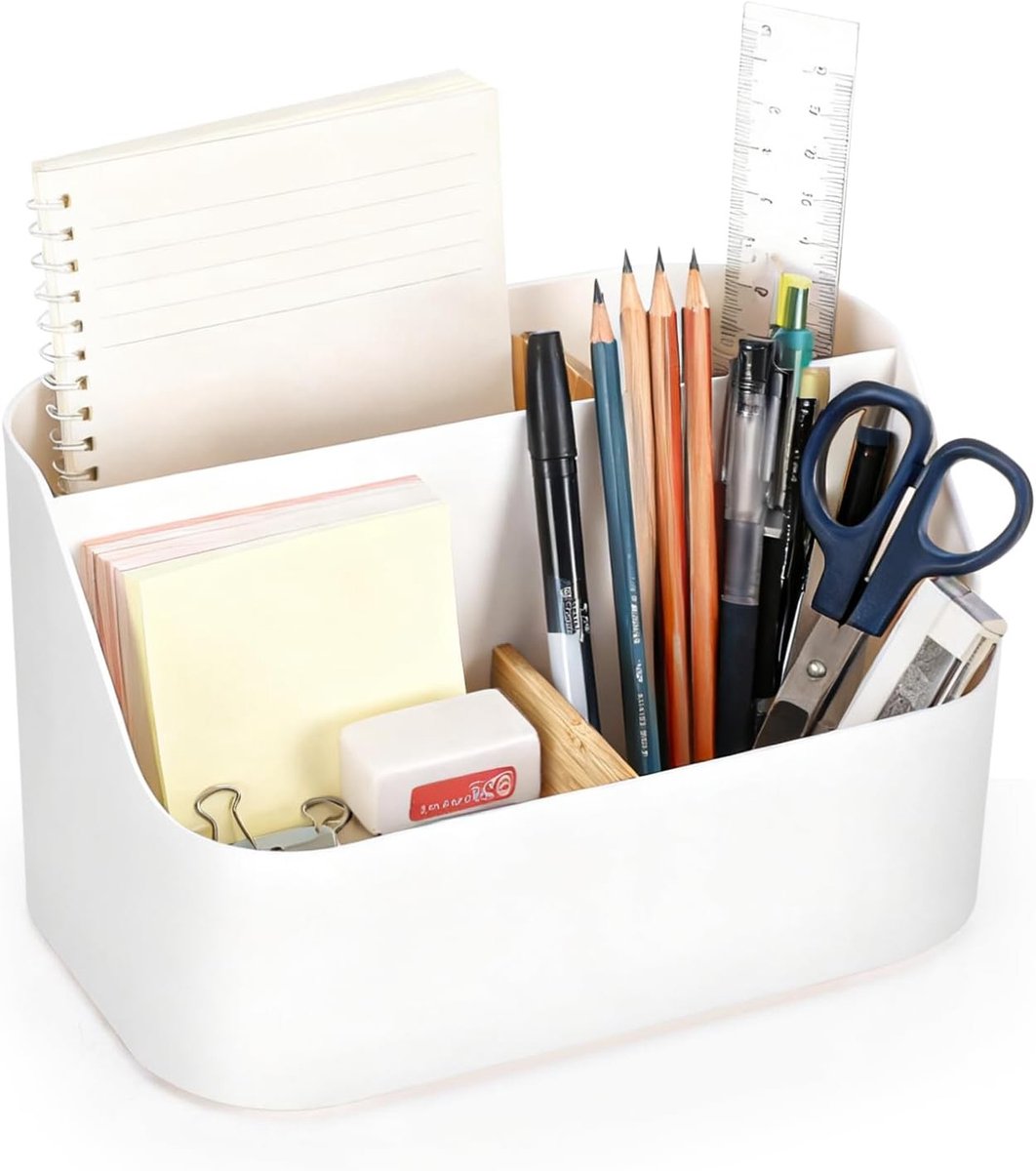 Efficiënte bureau organizer voor een opgeruimde werkplek met meerdere vakken en accessoires