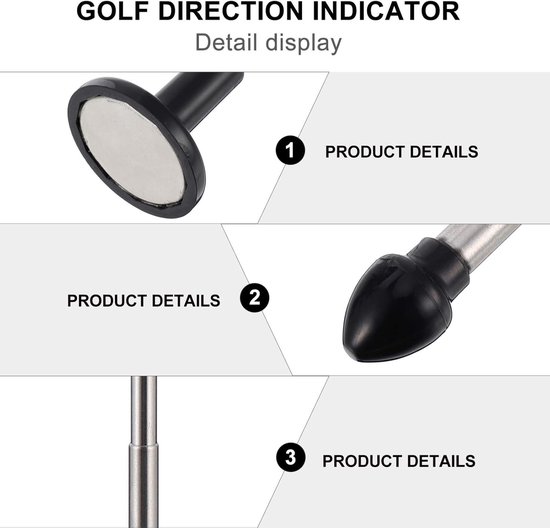 Magnetische Lie Angle Tool voor Golf - Face Aimer en Swing Training Hulp met Club Alignment Stick — afbeelding 4