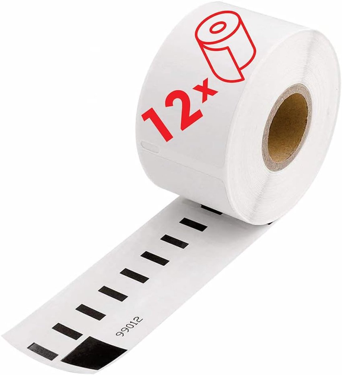 SnelShoppen - 12 Rollen 99012 Labels Compatibel met Label Printers, 36mm x 89mm, 260 Stuks Per Rol, Multifunctionele Thermische Labels voor Dymo en Se