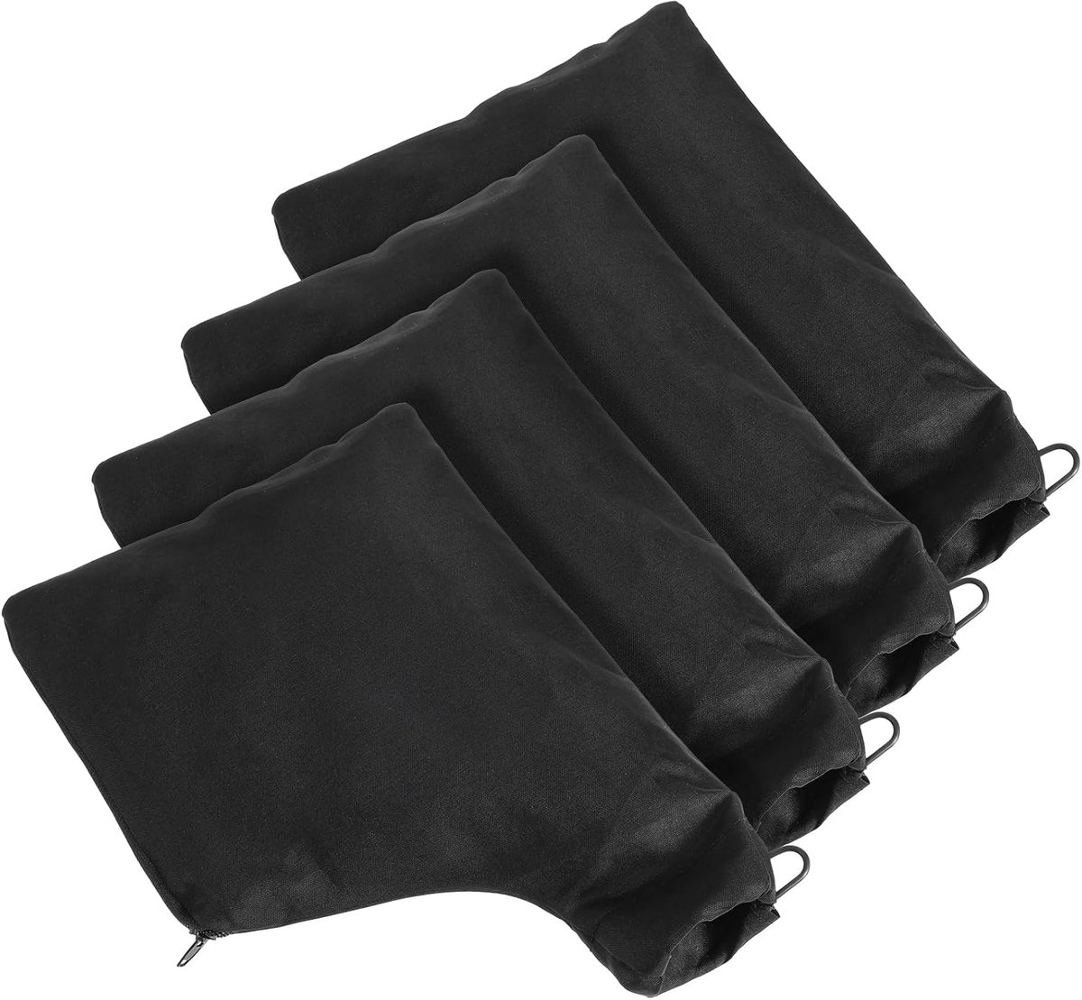 SnelShoppen - 4 Stuks Stofafscheidingszakken, Zwarte Polyester Filterzak met Stalen Ring voor Tafelzaag, Accessoires voor 225 Miter Zaag, Duurzaam en