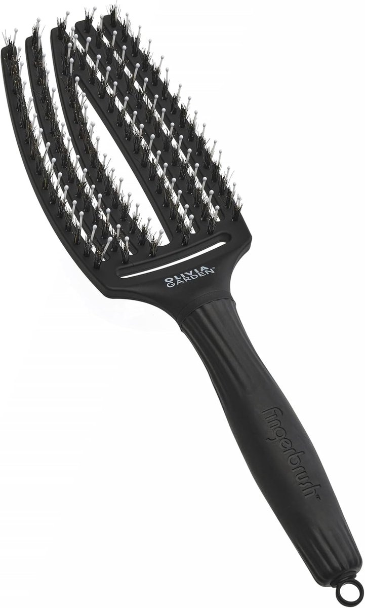 SnelShoppen - Detangling Brush met Borstel & Nylon - Olivia Garden Fingerbrush Care Iconic - Voor Gezond en Glanzend Haar - Haarborstel voor Dagelijks