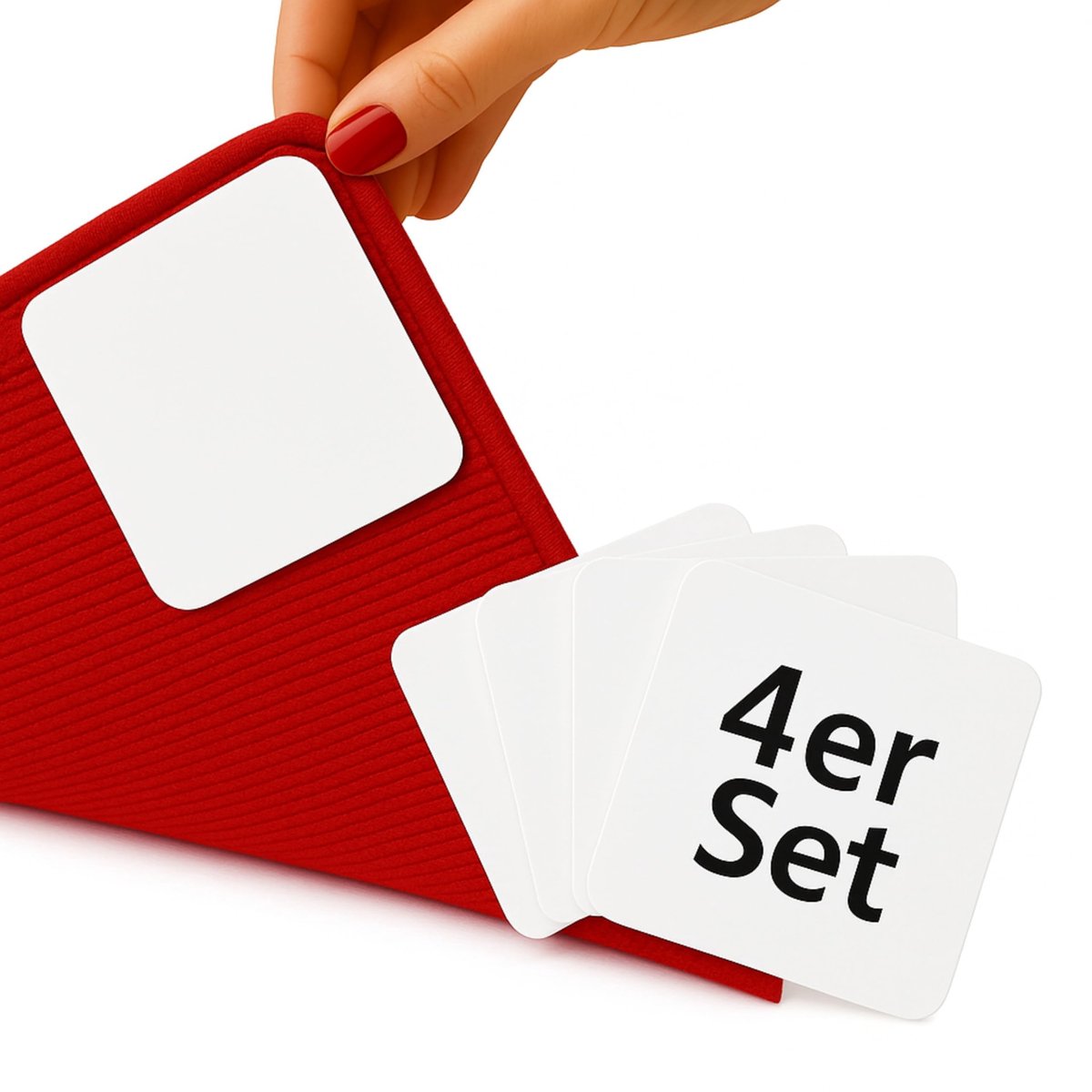 Tapijten, set van 4, antislip, wasbaar, herbruikbaar, residuvrij, op maat te snijden, antislip onderlaag voor gladde vloeren