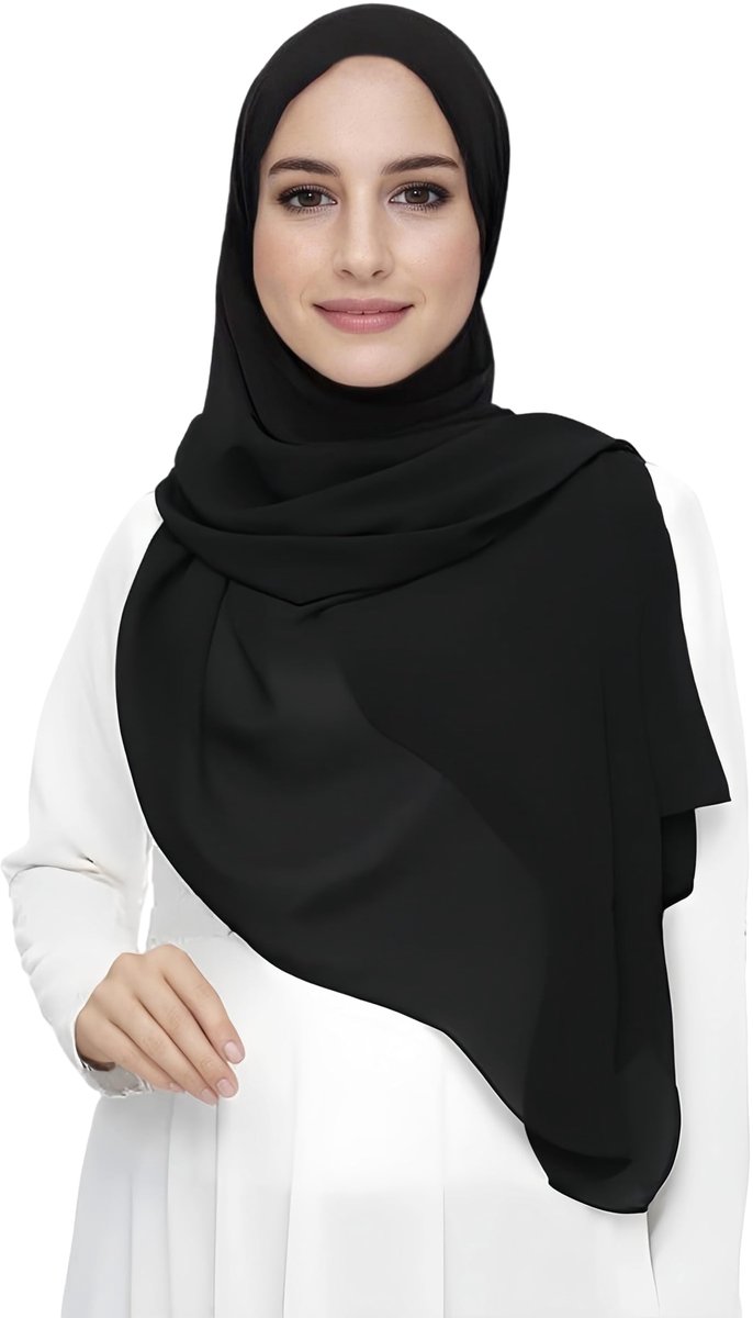 Chiffon Hijab Hoofd Sjaal Wrap Voor Moslim Vrouwen Lichtgewicht