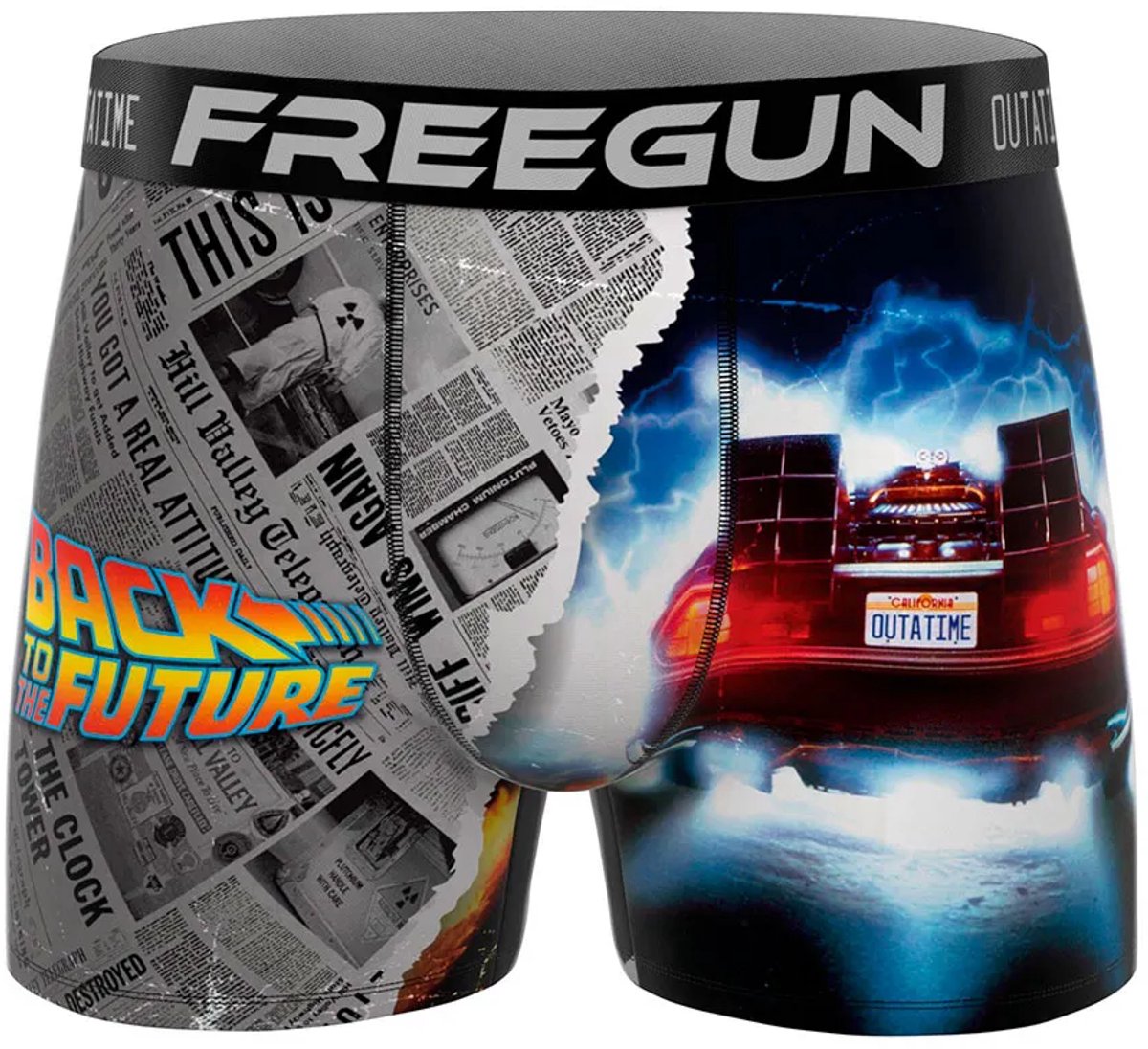 Freegun Back To The Future Time Machine Boxers Veelkleurig S Man