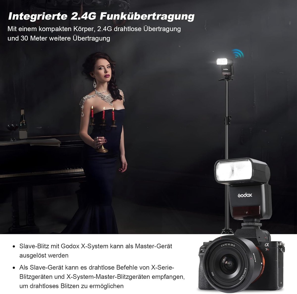 Compacte Speedlite Flitser met 2.4G Draadloos Systeem voor Fujifilm Camera's - TTL, HSS, 2500mAh Batterij, Snelle Oplaadtijd en 1/8000s Sluitertijd