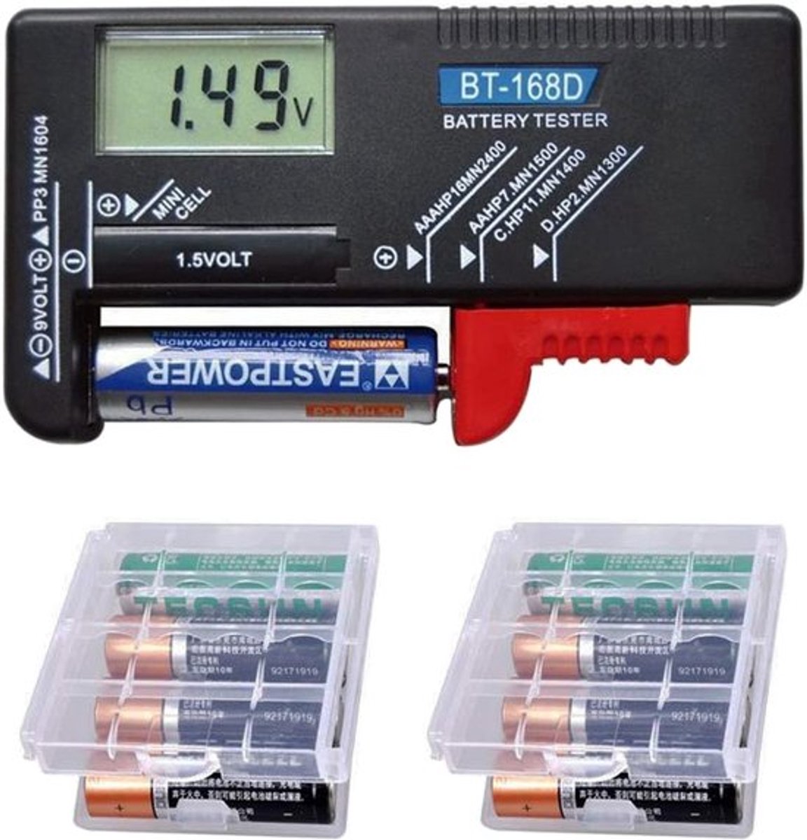 Vt products - Digitale Batterijtester - Universele Tester Voor