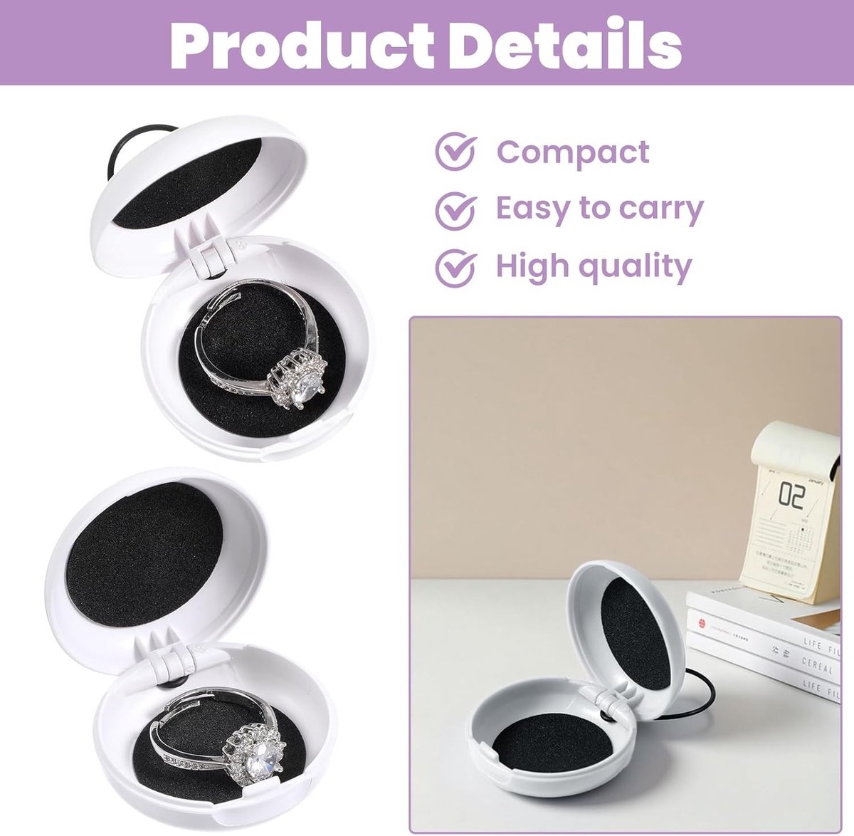 Hoofdtelefoon organizer set van 4, oordopjes etui en draagbare opbergdoos voor kabels, hoorapparaten en accessoires