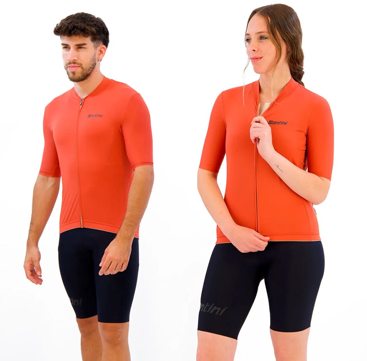 Santini Sensation Korte Mouw Wielertrui Oranje 2XL