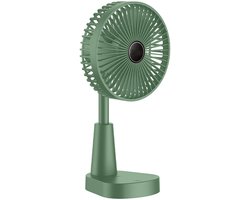 Draagbare opvouwbare ventilator voor thuis, op de camping, buiten en op kantoor; compact en duurzaam