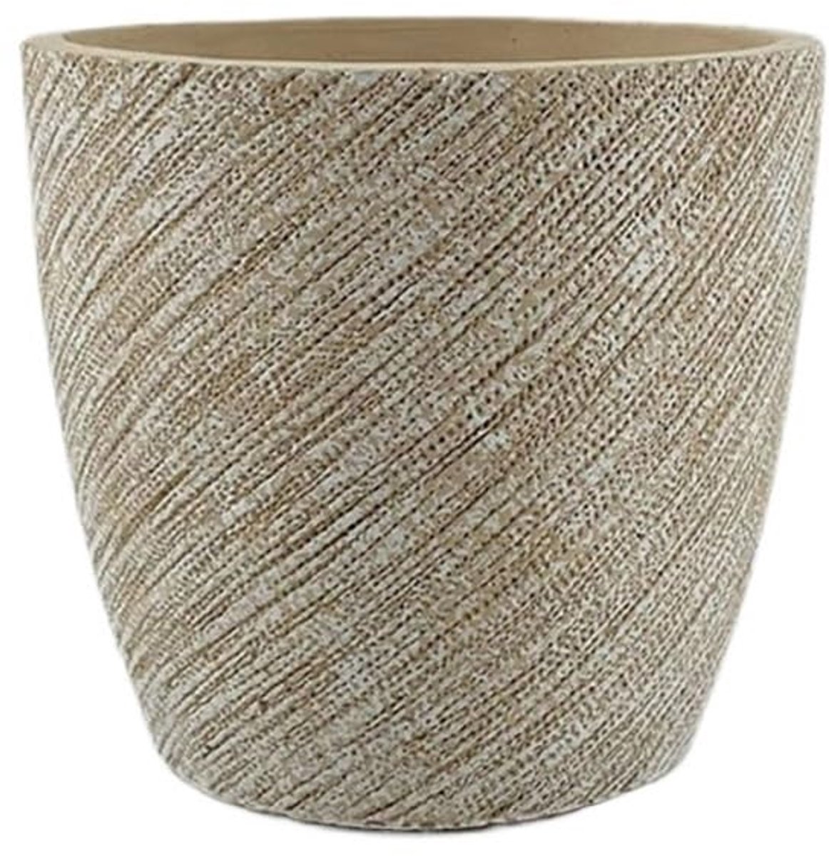 Ronde Twill bloempot, cement desktop plantenpot met afvoergat, for het versieren van balkon woonkamer slaapkamer