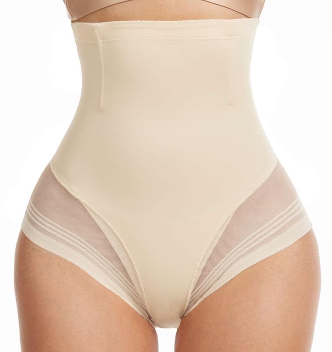 Dailygoods- Buikgordel Ademend - Corrigerend Ondergoed - Shapewear Dames - Hoge Taille - Naadloos - Lichtgewicht Mesh