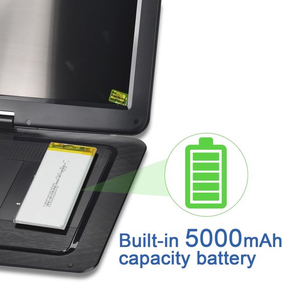 Draagbare DVD Speler - Auto Scherm - Reizen met Kinderen - Groot Draaibaar Scherm - 17 Inch HD - Zwart — afbeelding 4