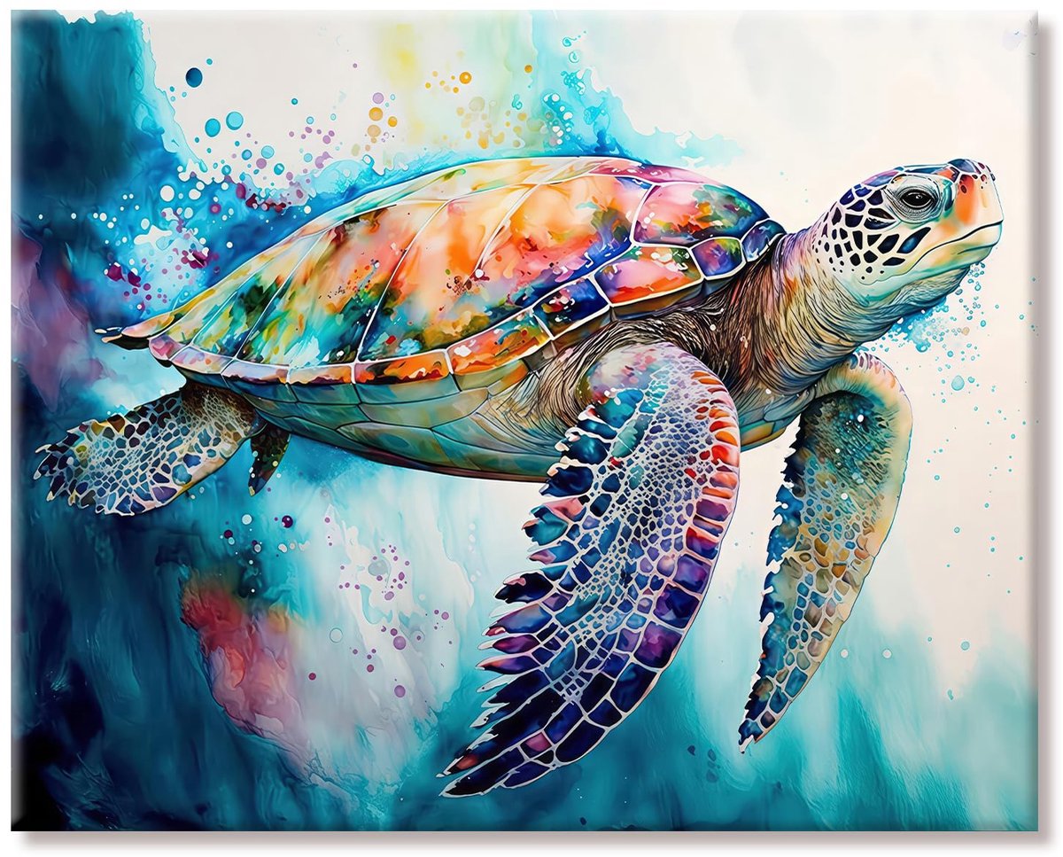1000 stukjes voor volwassenen Turtle Klassieke puzzel voor volwassenen 70 x 50 cm, 1000-delige puzzel Geschikt voor wanddecoratie en ter voorkoming van leeftijdsgebonden geheugenverlies met 1:1