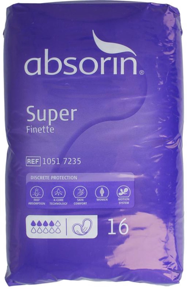 Absorin Comfort Finette Super (16 stuks)
