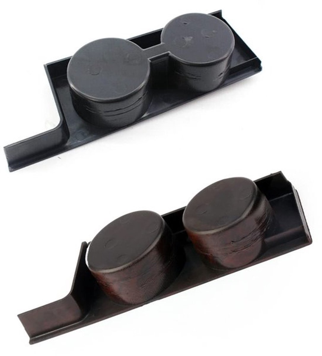 Dailygoody - Bekerhouder - Twin Bekerhouder - ABS Front - Perzik Hout