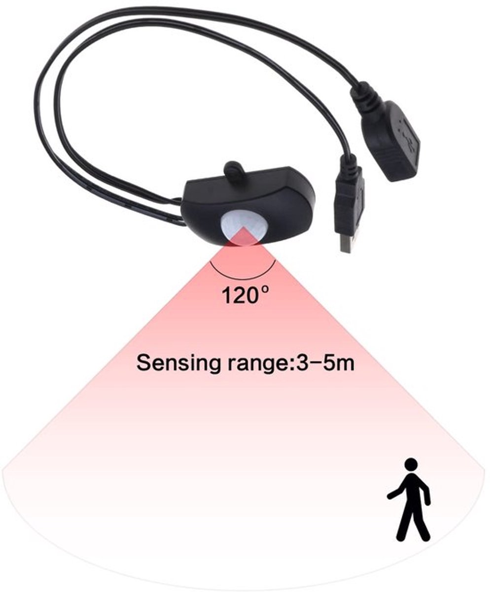 Dailygoody Bewegingssensor - Infrarood Detector - Automatische