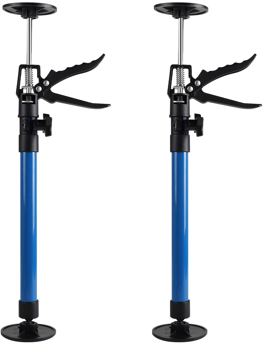 Telescopische deurstut, maximale belasting 40 kg, uitreklengte 50-115 cm, voor kasten, deurkozijnen